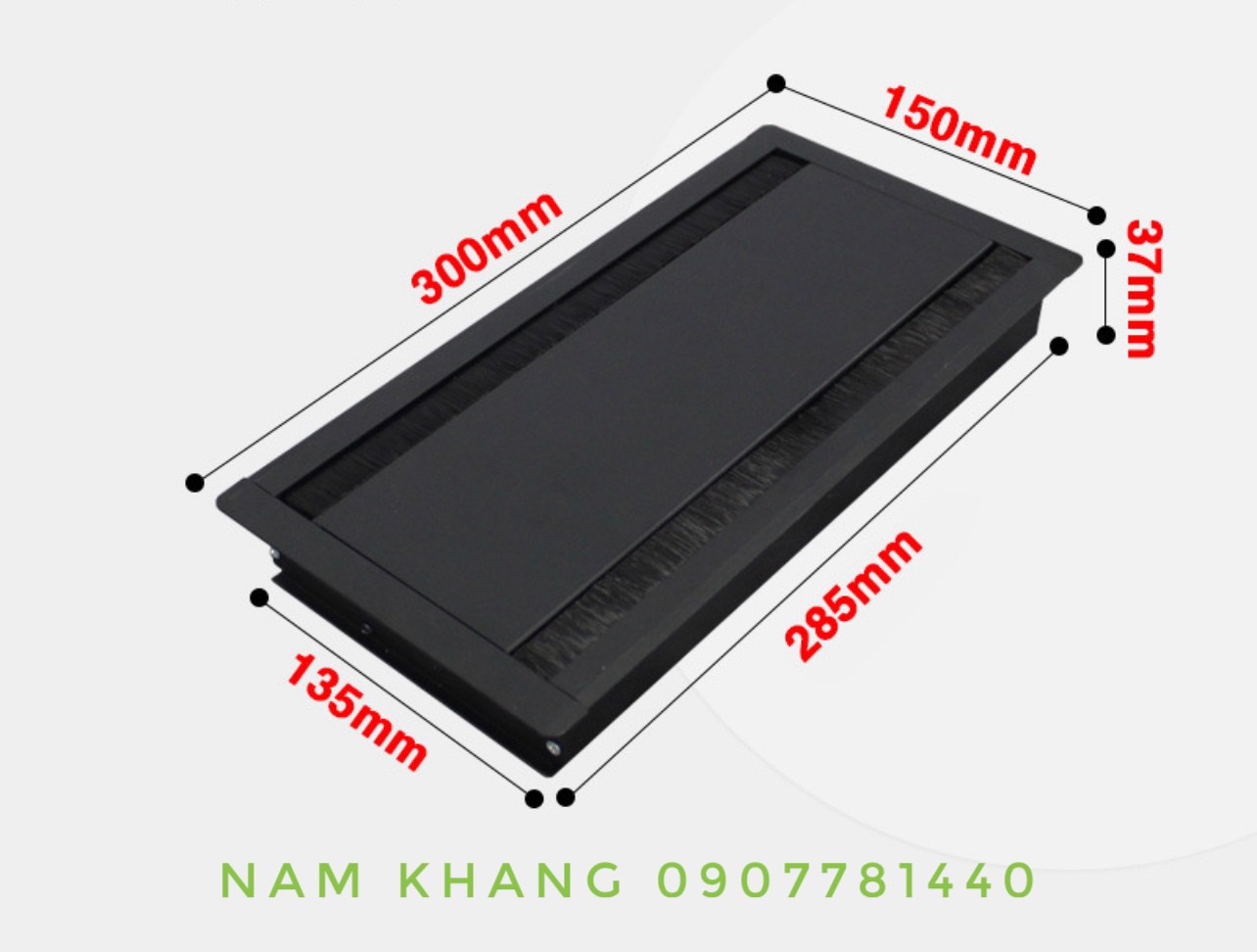 A44 (300x150 - Màu đen)