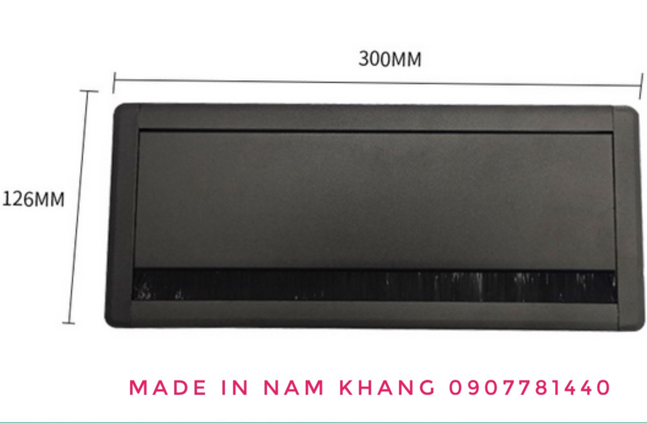 Nắp nhôm giảm chấn A5 màu đen (300X127)