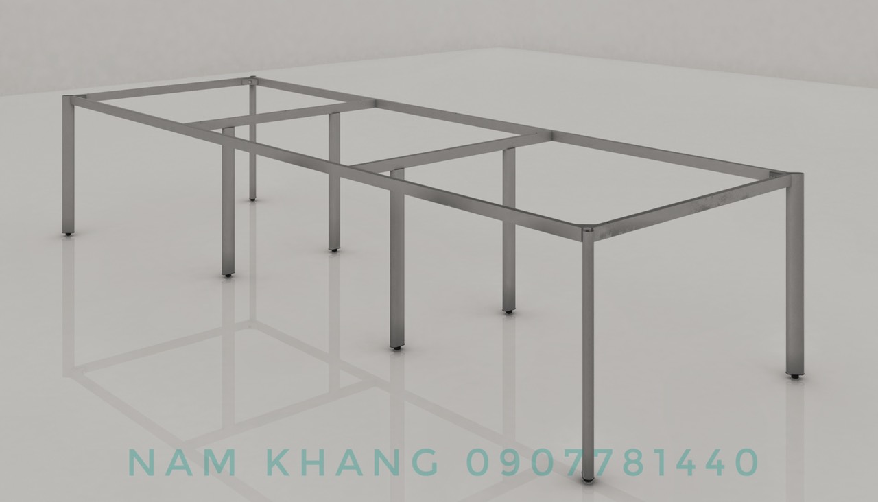 Khung chân Oval 6 chổ ngồi ( 1200 x 3600 , 1200 x 3000 , 1000 x 3000)