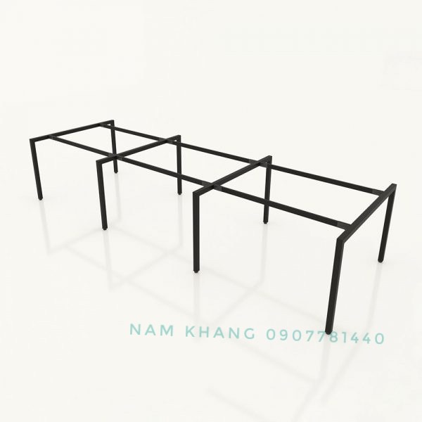 Khung chân vuông 6 người ngồi đối diện ( 1200 x 3600 , 1200 x 3000, 1000 x 3000)