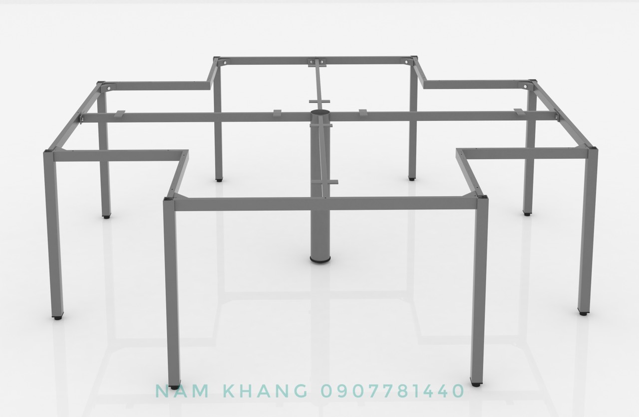 Khung chân vuông 4 người ngồi 4 góc (2400 x 2400 - 2800 x 2800)