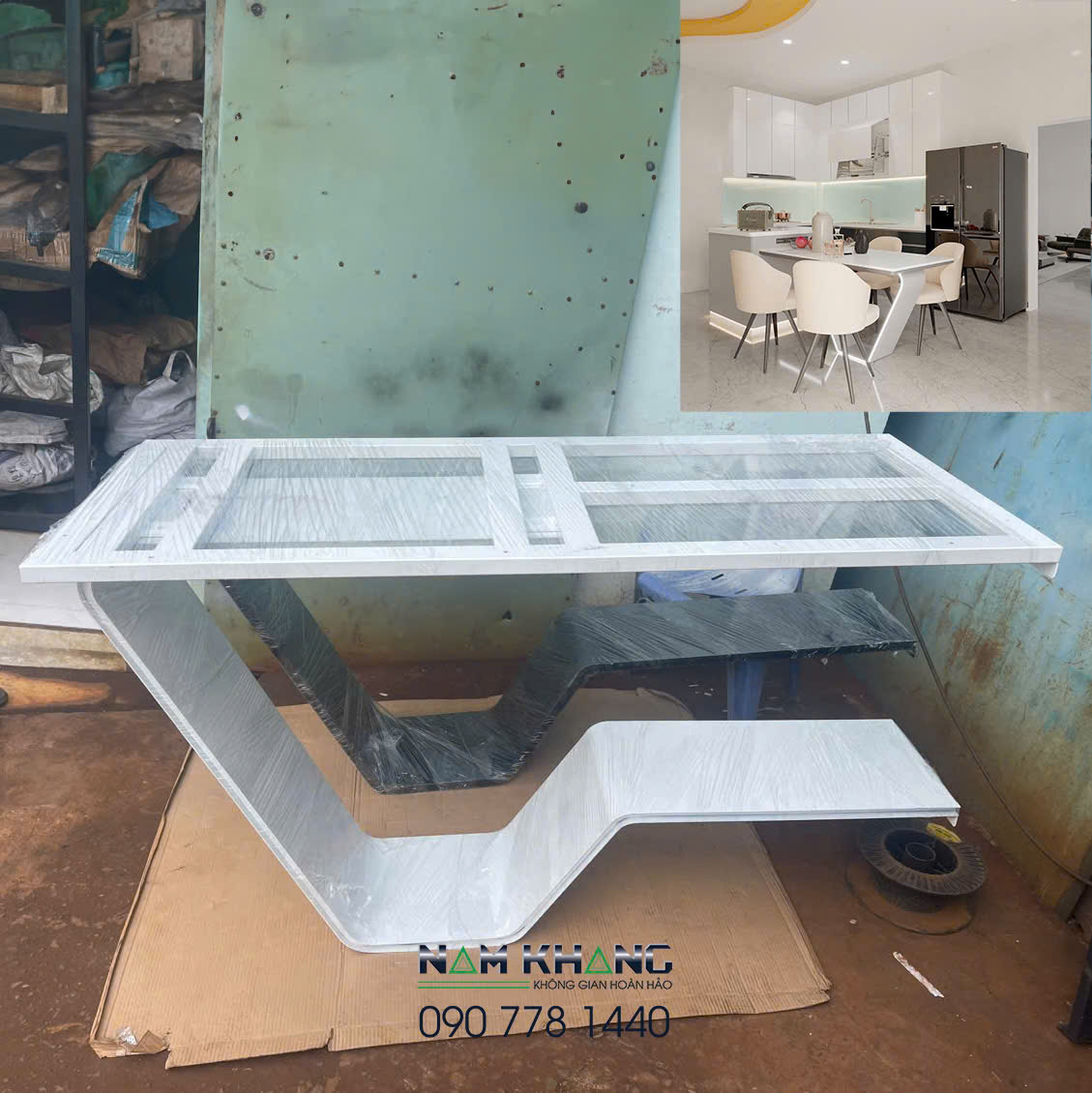 Chân bàn ăn đảo bếp CBA-82